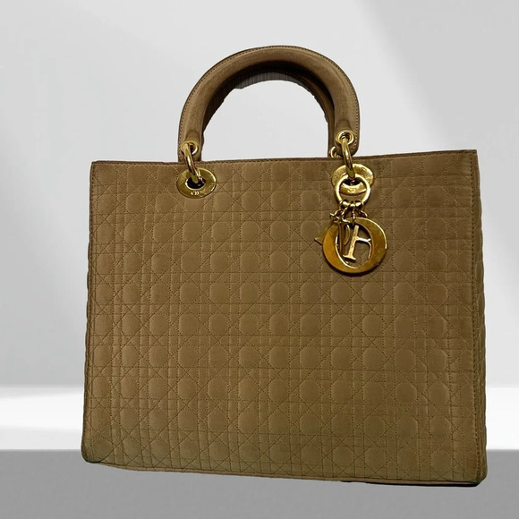 CHRISTIAN DIOR
Nylon Cannage Large Lady Dior Tan - Picture 2 of 10